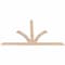 Ekena Millwork Richland Smooth Timber Gable Bracket, Douglas Fir, 108"W x 63"H x 1 1/2"D x 5 1/2"F, 14/12 Pitch GBW108X63X0206RIC00SDF - alternate 5